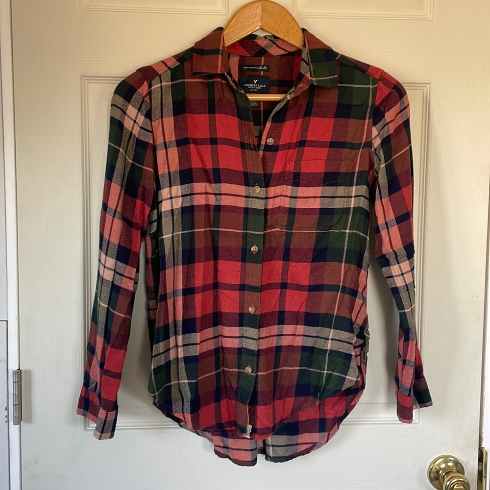 American Eagle Plaid Flannel